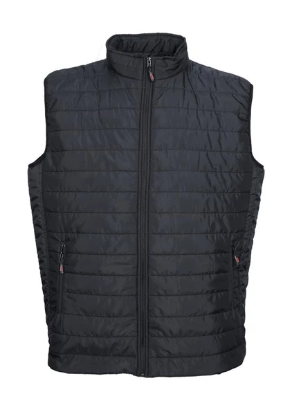 Battal Beden Kumaş Yelek Siyah Renk