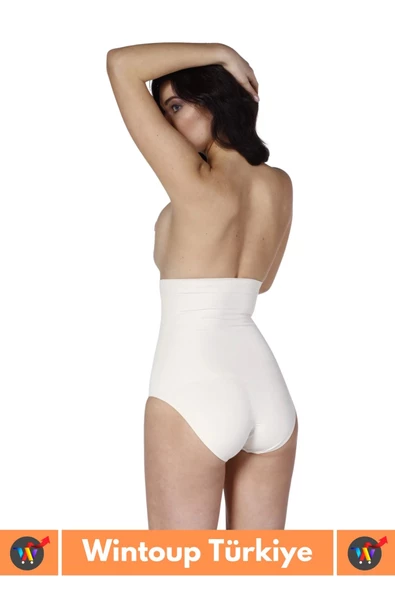 Özel İz Göstermez Kayma Önleyici Silikonlu Toparlayıcı Etkili Masaj Özellikli Yüksek Bel Slip Korse - 4