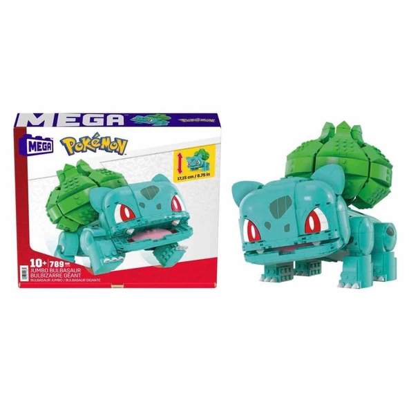 HNT96 MEGA Pokémon™ Jumbo Bulbasaur 789 parça +10 yaş - 12