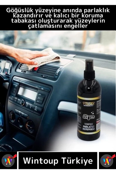 Premium Yüksek Kaliteli Kolay Kullanım Araç Oto Torpido Koruyucu Parlatıcı 410 Ml - 2