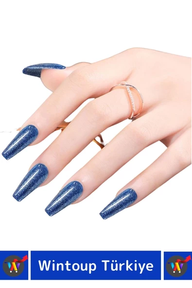 Özel Üretim Yüksek Pigmentli Hızlı Kuruyan Tırnak Güçlendirici 3 Aşamalı Kalıcı Simli Oje 10 Ml - 2