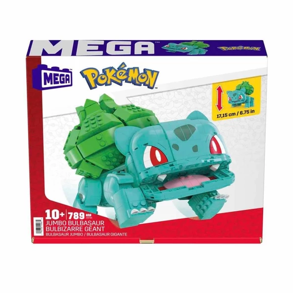 HNT96 MEGA Pokémon™ Jumbo Bulbasaur 789 parça +10 yaş - 5