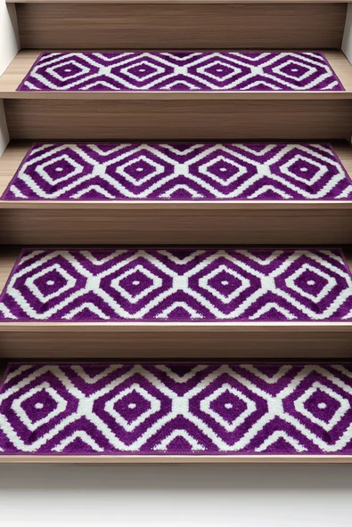 Dikdörtgen Dokuma Merdiven Halısı Kendinden Yapışkanlı - Resim 2