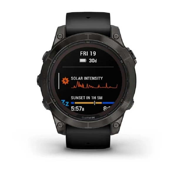 Garmin Fenix 7 Pro Sapphire Solar Edition Karbon Gri DLC Titanyum-Siyah Kayışlı (GARMİN TÜRKİYE GARANTİLİ)
