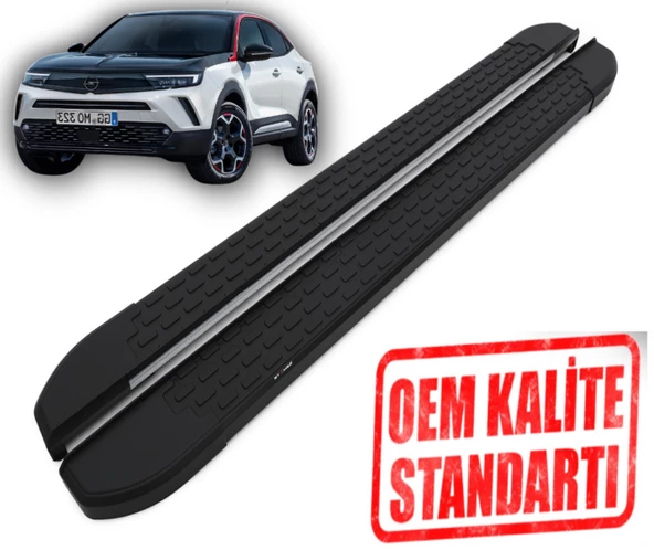 MOKKA 2020 2021 2022 2023 2024 ARACA ÖZEL NEVADA SİYAH YAN BASAMAK ürün görseli 1