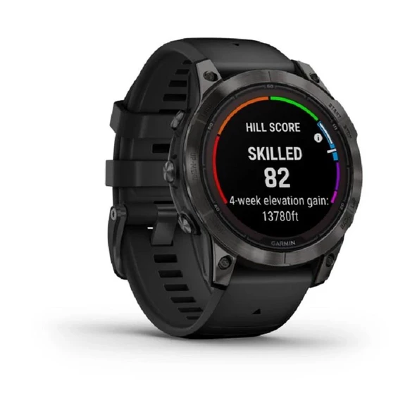 Garmin Fenix 7 Pro Sapphire Solar Edition Karbon Gri DLC Titanyum-Siyah Kayışlı (GARMİN TÜRKİYE GARANTİLİ) - 2