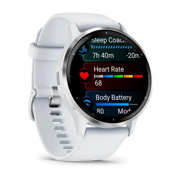 Garmin Venu 3 Gümüş | Beyaz Kayışlı - 3