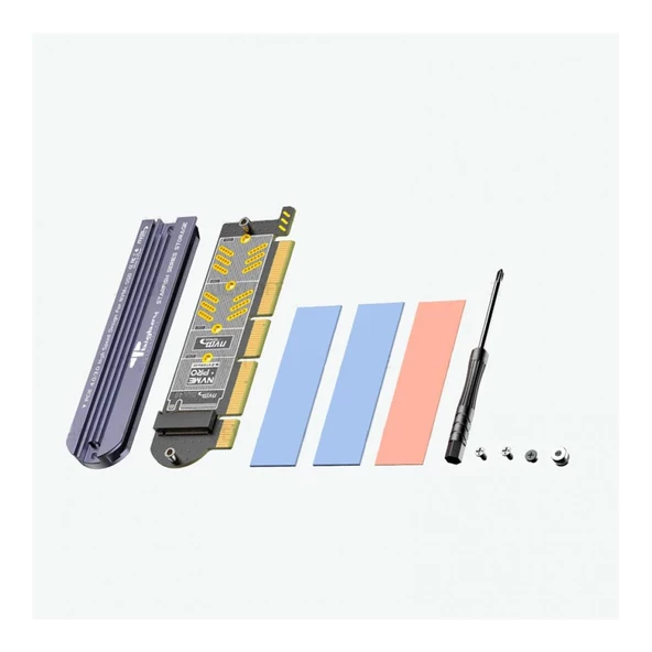 BIGBOY PCIe 4.0 x4 M.2 x16 Sogutuculu 1xNVMe Çevirici Ünite - 3