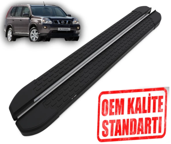 X-TRAİL 2007 2008 2009 2010 2011 2012 2013 2014 ARACA ÖZEL NEVADA SİYAH YAN BASAMAK ürün görseli 1