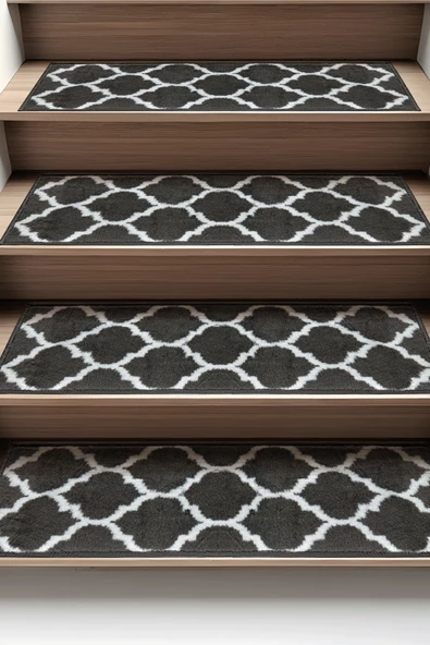 Dikdörtgen Dokuma Merdiven Halısı Kendinden Yapışkanlı - 6