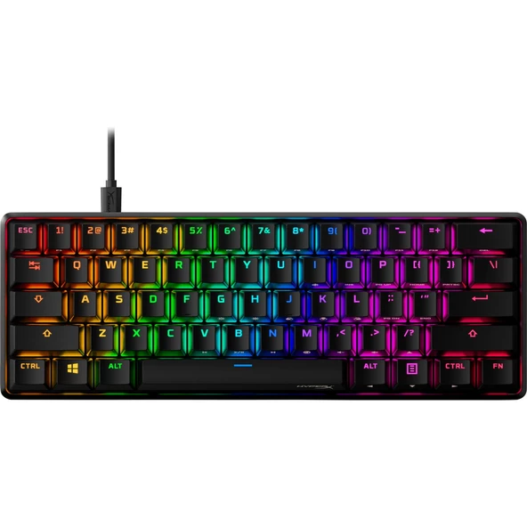 HyperX Alloy Origins 60 56R61AA#ABA Aqua Linear RGB Kablolu Mekanik Oyuncu Klavyes