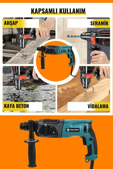 Prohummer Profesyonel Pnömatik Kırıcı Delici Hilti PH227 - 3