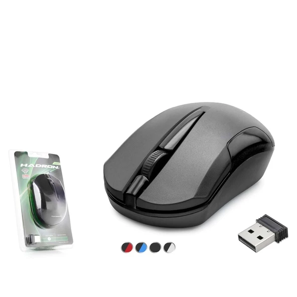 Hadron HDX3407-S 1600dpi 2.4Ghz USB Kablosuz Mouse - Siyah - 2