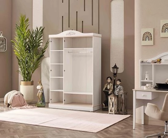 Dolap Urlu PARİS 90444 Model GARDIROP 3 Ahşap kapaklı Kalite Malzeme EL YAPIM - 2