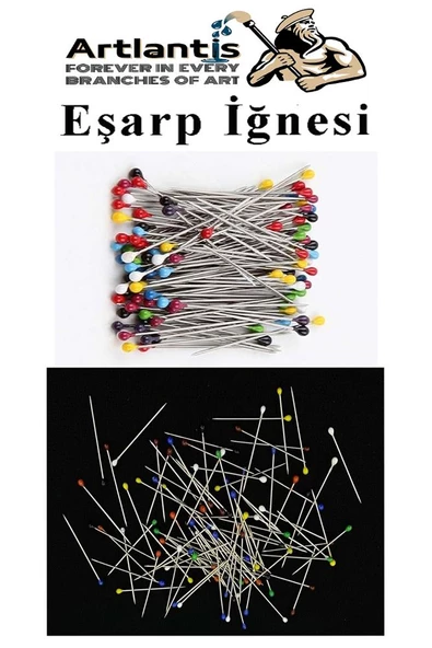 Eşarp İğnesi Renkli 400 lü 1 Paket Türban İğnesi Başörtüsü Toplu İğne Şal Düğün Nikah Nişan Kına Sünnet Takı İğnesi - 3