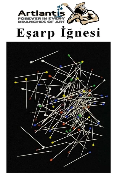 Eşarp İğnesi Renkli 400 lü 1 Paket Türban İğnesi Başörtüsü Toplu İğne Şal Düğün Nikah Nişan Kına Sünnet Takı İğnesi - 2