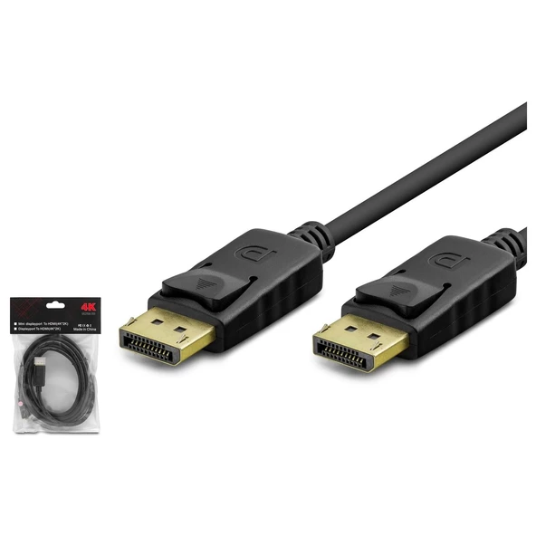 Hadron HDX7798 4K 144Hz 3mt DisplayPort Kablo - Siyah