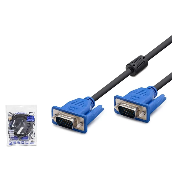 Hadron HDX7784 1.5mt OD6.0 VGA Kablo - Siyah