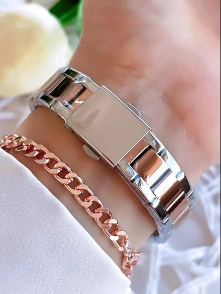 Ferrucci Çelik Kordon 2 Yıl Garantili Yeni Sezon 30 Mt Suya Dayanıklı Kadın Kol Saati B.03412.M04X - 3