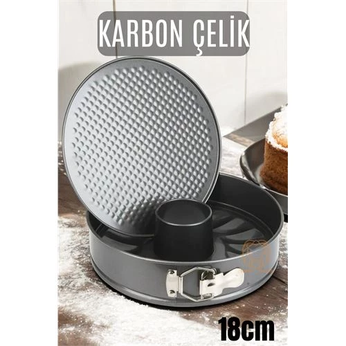 ModaCar Kelepçeli Kek Kalıbı 18 Cm Karbon Çelik