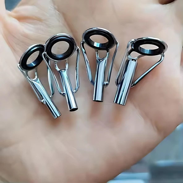 Hokkaido 2,8 mm 2 Adet Paslanmaz Çelik,krom Kaplama Çerçeve,kamış,olta Ucu,porselen Zirkonyum Halka