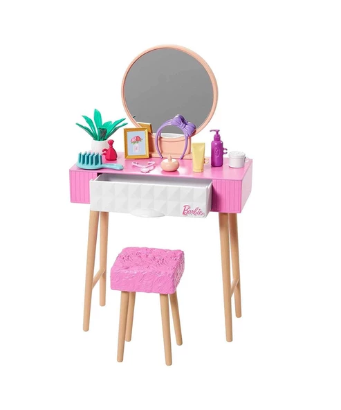 Barbie'nin Ev Dekorasyonu Oyun Setleri HJV32 HJV35 - Resim 2