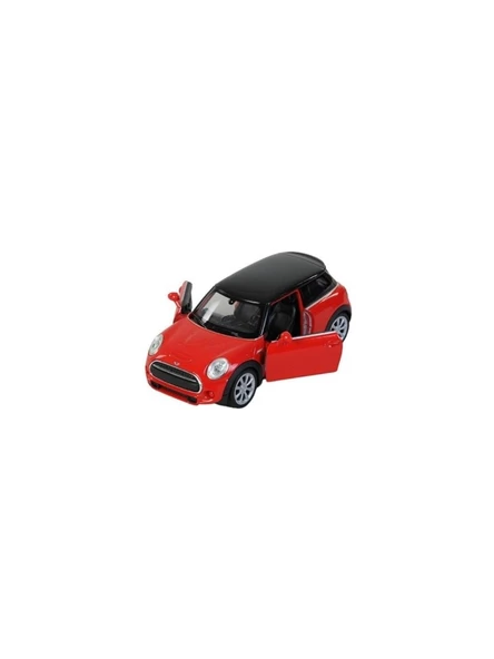 Çek Bırak Metal Mini Cooper Çocuk Araba Oyuncak 12 cm Kırmızı