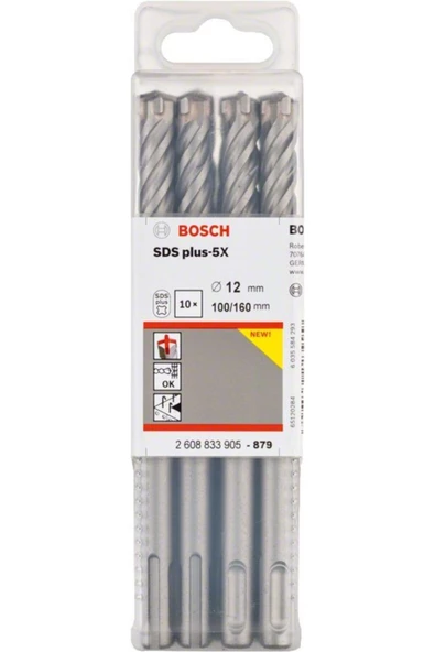 Bosch SDS Plus-5X 12*160 mm 10'lu Paket ürün görseli
