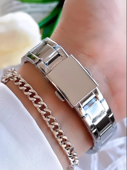 Ferrucci Çelik Kordon 2 Yıl Garantili Yeni Sezon 30 Mt Suya Dayanıklı Kadın Kol Saati B.03412.M01X - Resim 3