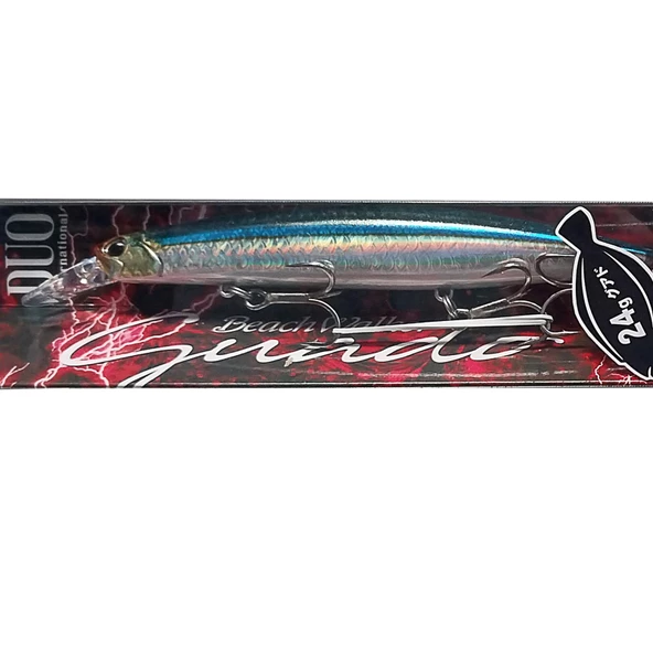 Duo Beach Walker Guado 130S 13cm 24gr Sinking Maket Balık  Black Ear Sardine ürün görseli
