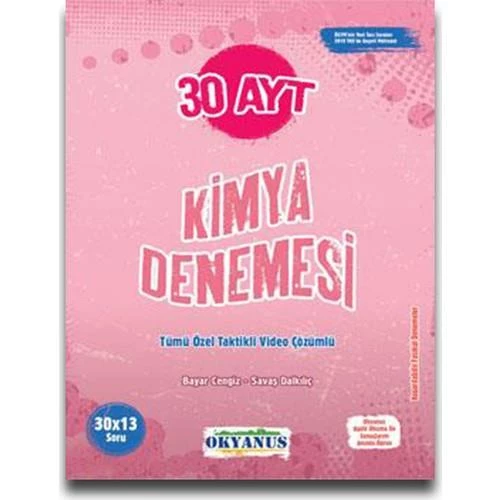 OKYANUS KİMYA AYT 30 LU DENEME