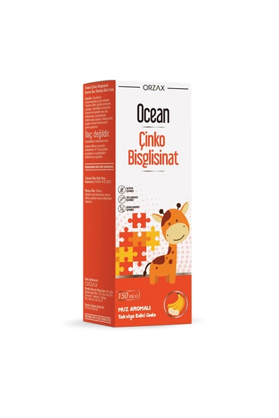 Ocean Çinko Bisglisinat Şurup 150 ml