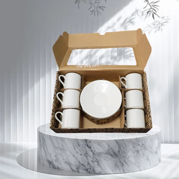 Porselen Kahve Fincan Takımı (HEDİYELI)