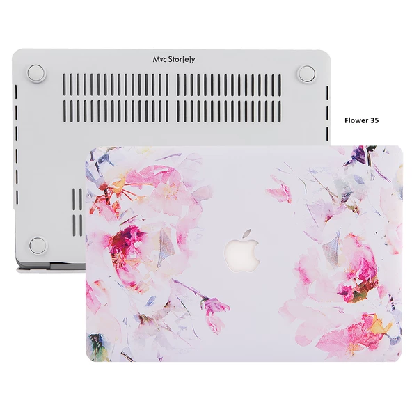 Macbook Air Kılıf 13 inç Flower03 (Eski USB'li Model 2010-2017) A1369 A1466 ile Uyumlu - 7