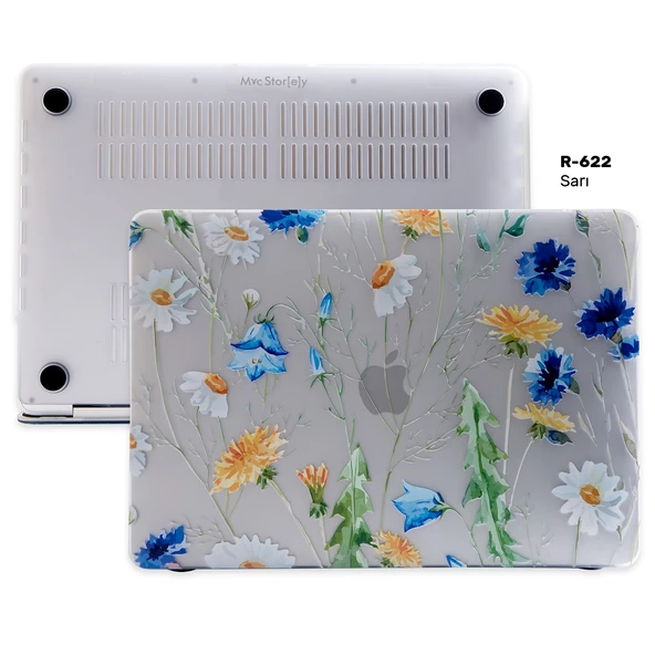 Macbook Air Kılıf 13 inç Flower01NL (Eski USB'li Model 2010-2017) A1369 A1466 ile Uyumlu - 5