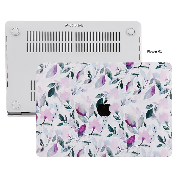 Macbook Air Kılıf 13 inç Flower03 (Eski USB'li Model 2010-2017) A1369 A1466 ile Uyumlu - 3