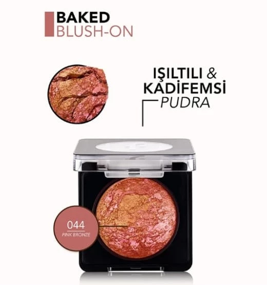 Flormar Baked Blush-On Allık 044 Pink Bronze - 5