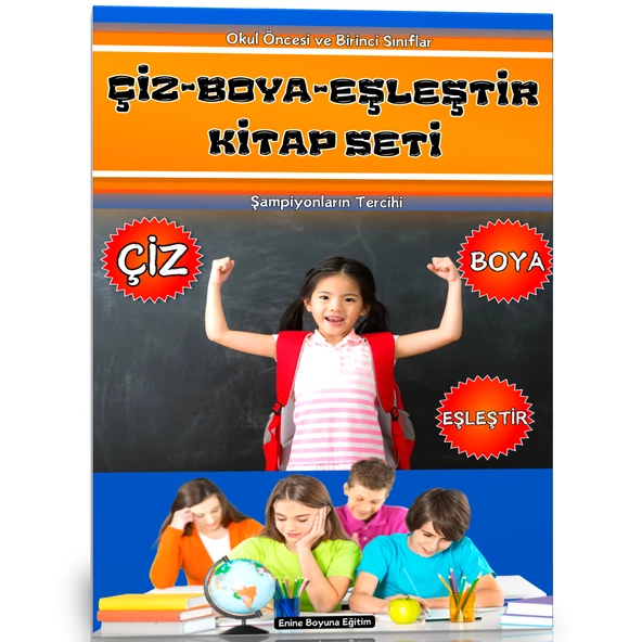 Çiz-Boya-Eşleştir Kitap Seti (2 Kitap)