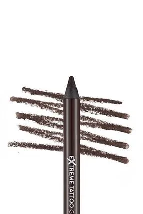 Flormar Suya Dayanıklı Jel Göz Kalemi (KOYU KAHVE) - Extreme Tattoo Gel Pencil - 002 Walnut - 3