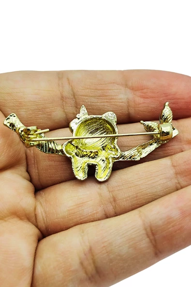 Bambu Sevdalısı Panda Broş - Resim 4