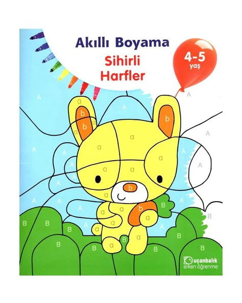 4-5 Yaş Akıllı Boyama Kitap Seti 3 Kitap Uçanbalık Yayınları - 2