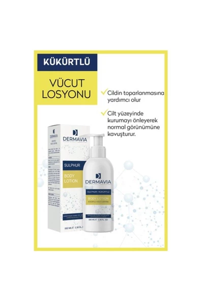 DERMAVİA KÜKÜRTLÜ VÜCUT LOSYONU 100 ML - 2