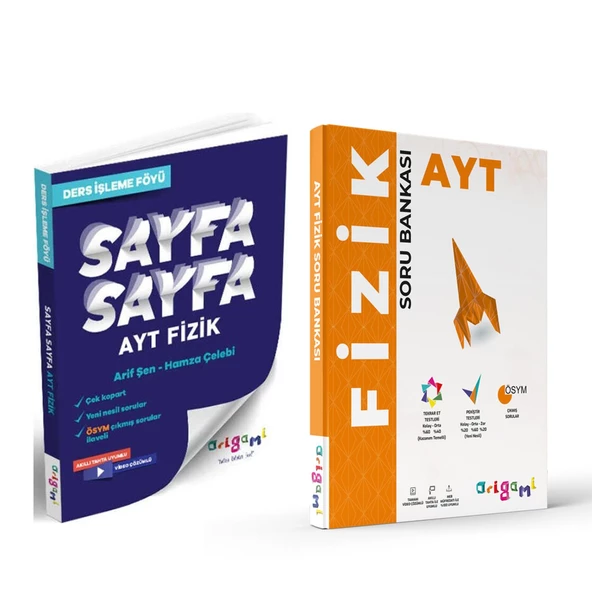 Tammat AYT Fizik Sayfa Sayfa Ders İşleme Föyü ve Soru Bankası Seti 2 Kitap