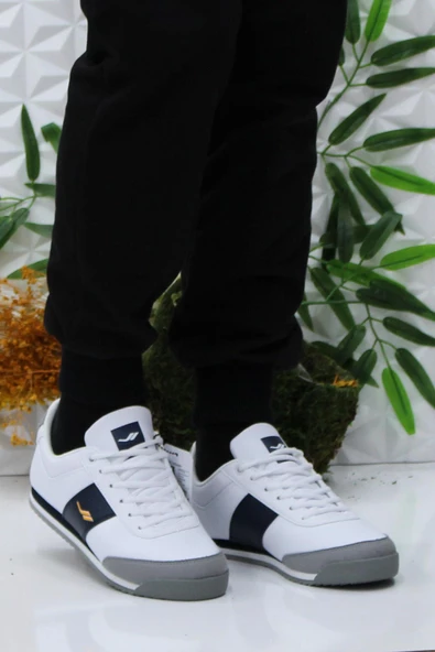 Lescon Flınt 3 Beyaz Lacivert Rahat Orijinal Ürün Spor Ayakkabı Sneaker Ayakkabı - 2