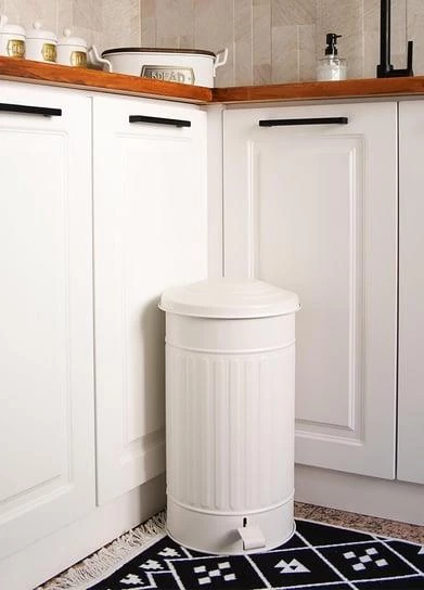 The Mia GLV0310 Çöp Kovası Mutfak Beyaz 24 Lt - 4