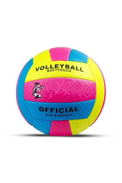 1.Kalite Yumuşak Yüzey Dikişli Soft Touch Voleybol Topu İç ve Dış Mekan 5no Çift Astar Eğitici Top - 8