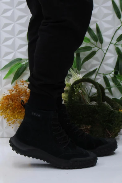 Fort Guja 24K503 Siyah Süet Rahat Esnek Orijinal Ürün Hakiki Deri Erkek Bot ürün görseli