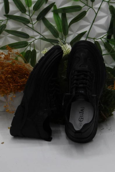 Fort Guja 24K518 Siyah Rahat Esnek Orijinal Ürün Hakiki Deri Erkek Ayakkabı - Resim 5