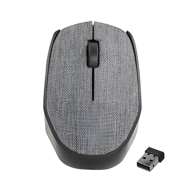 EVEREST KM-218 2.4 GHZ USB KUMAŞ YÜZEY KABLOSUZ MOUSE  (GRİ-MAVİ-KIRMIZI)