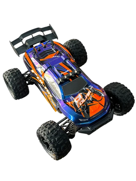 ELEKTRİKLİ RC 1:14 ÖLÇEK SERVO MOTOR MEGA ARAZİ ARACI SPOR ARAÇ 55 KM HIZ RC ARAÇ - 4